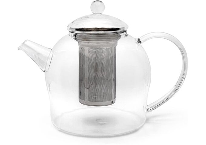 Bredemeijer Solo Teekanne Minuet Glas 1,5L Edelstahlfilter