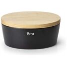 Continenta Brottopf Keramik oval, schwarz