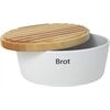 Continenta Brottopf oval mit Holzdeckel