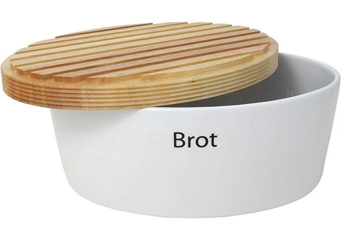 Continenta Brottopf oval mit Holzdeckel