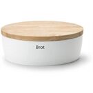 Continenta Brottopf oval mit Holzdeckel