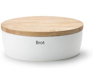 Continenta Brottopf oval mit Holzdeckel