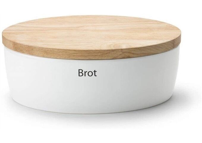 Continenta Brottopf oval mit Holzdeckel