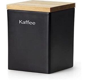 Continenta Vorratsdose Keramik 1200ml, schwarz