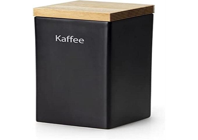 Continenta Vorratsdose Keramik 1200ml, schwarz