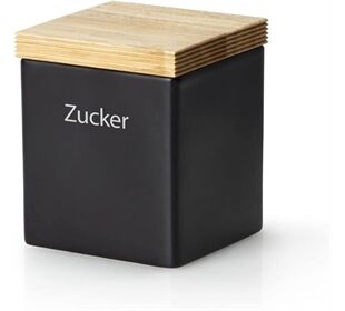 Continenta Vorratsdose Keramik 800ml, schwarz