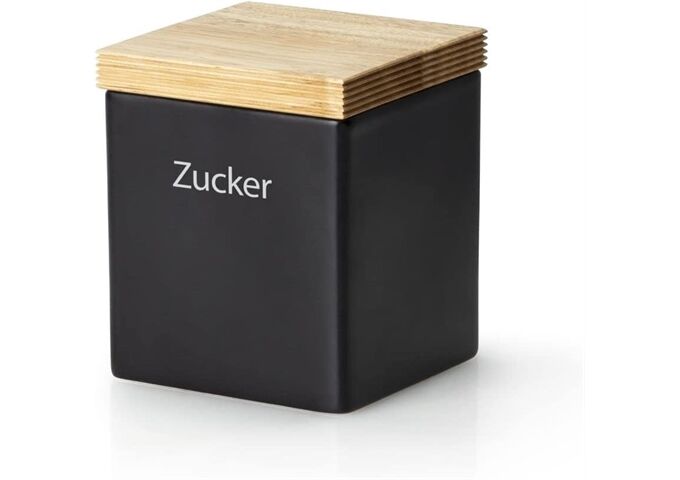 Continenta Vorratsdose Keramik 800ml, schwarz