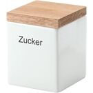 Continenta Vorratsdose quadratisch, 800 ml, mit Holzdeckel un