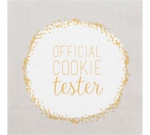 Räder Cocktailserviette 25x25cm Official cookie tester