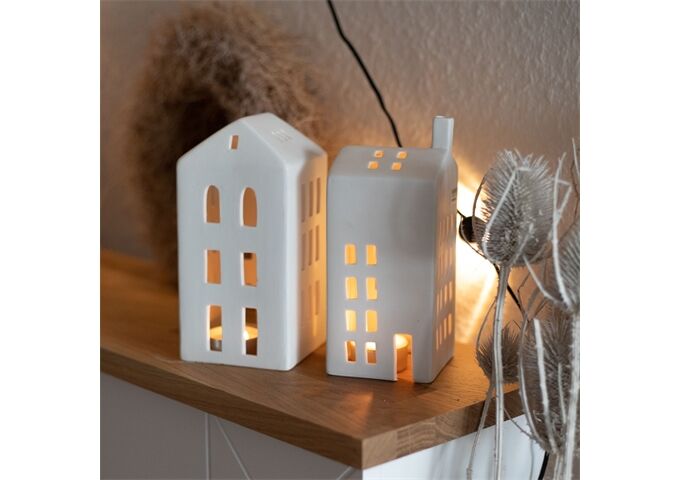 Räder ZUHAUSE Lichthaus Walmdach L8xB8xH16,5cm