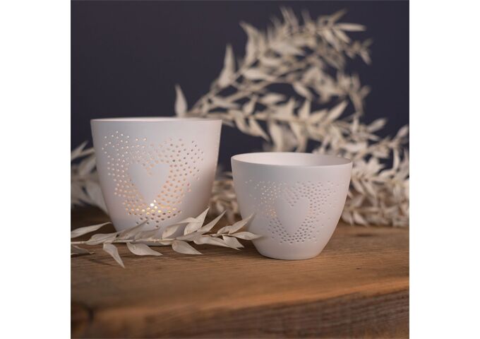 Räder ZUHAUSE Poesielicht Herz Dia: 9cm, Höhe: 9cm