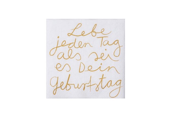 Räder DINING Mix & Match Cocktail- serviette Lebe jeden