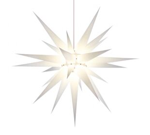 Herrnhuter Sterne Stern 80cm i8 weiß Papier/Innen