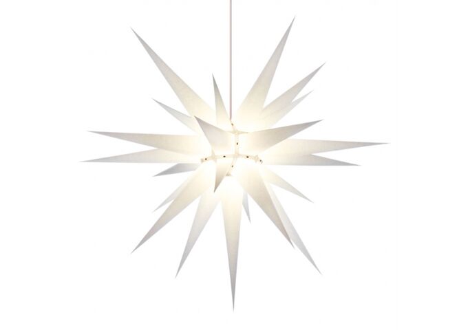 Herrnhuter Sterne Stern 80cm i8 weiß Papier/Innen