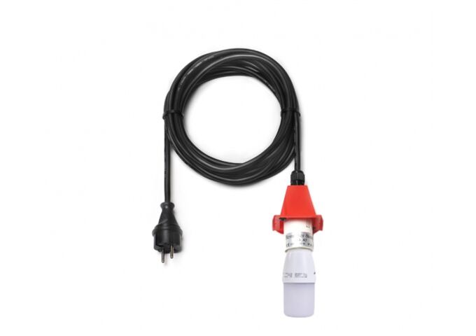 Herrnhuter Sterne Kabel E27 5m schwarz mit LED für A4/7 -rot-