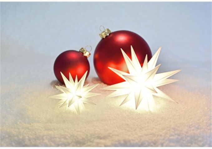 Herrnhuter Sterne Miniaturstern weiß 8cm