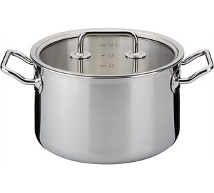 SPRING Kochtopf mit Glasdeckel BRIGADE BASIC 20 cm