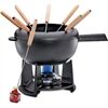 SPRING FONDUE Fondue-Garnitur SAAS-FEE schwarz matt 20 cm