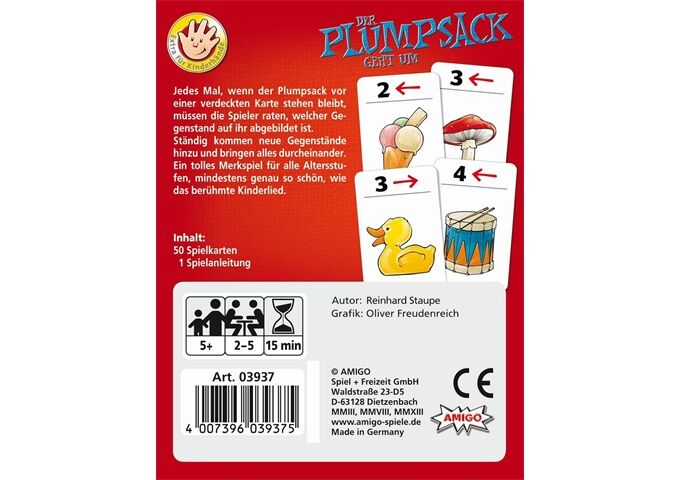 Amigo Kartenspiel Der Plumpsack geht um