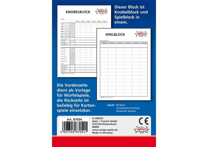 Amigo Spiel- & Knobelblock 50BL