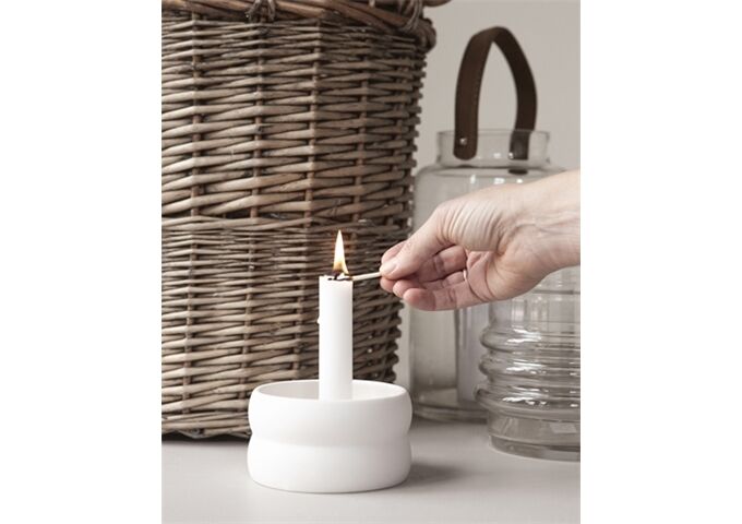 Storefactory BOLMEN mini white candlestick