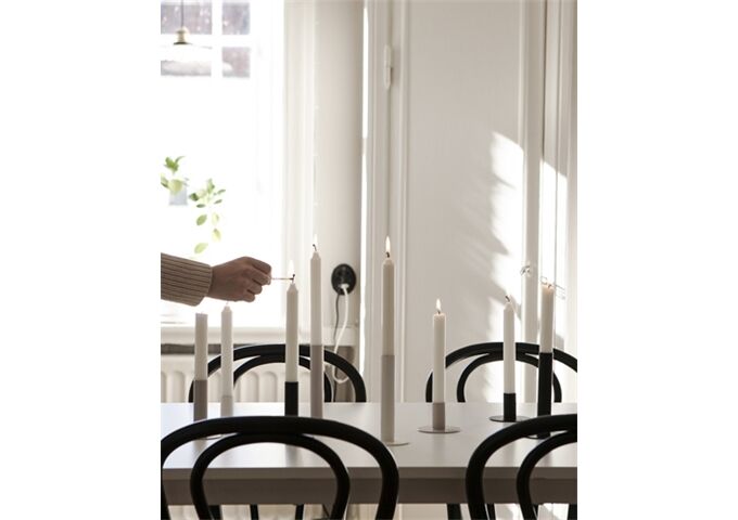 Storefactory EKTORP medium greige candlestick