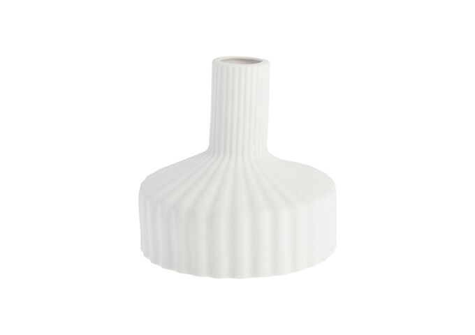 Storefactory SAMSET large white ceramic vase