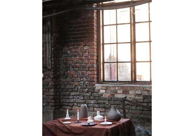 Storefactory SAMSET large white ceramic vase