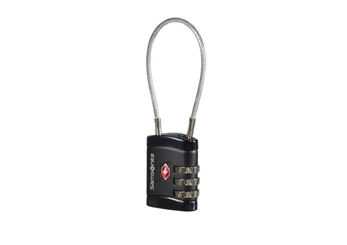 Samsonite GLOBAL TA CABLELOCK 3 DIAL TSA BLACK