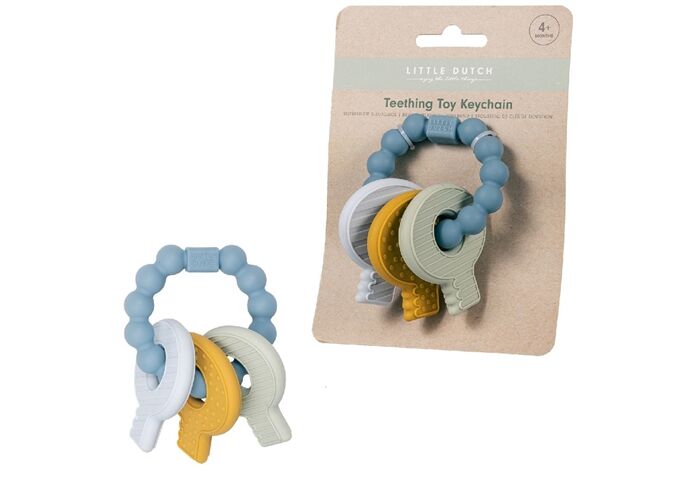 Little Dutch Beißring Schlüssel blau