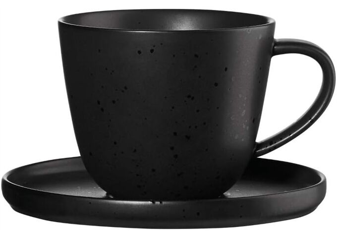 ASA coppa Kaffeetasse mit Unterteller,kuro