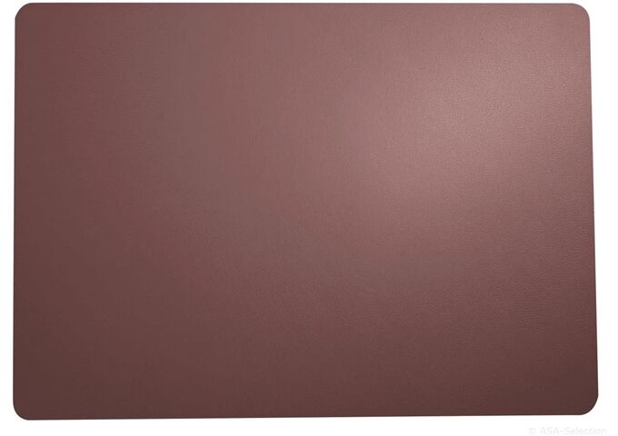 ASA leather optic Tischset, plum