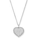 Engelsrufer Kette Herz Lebensblume Silber mit Zirkonia