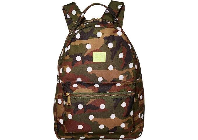 Herschel Nova Mid-Volume Woodland Camo White Dot