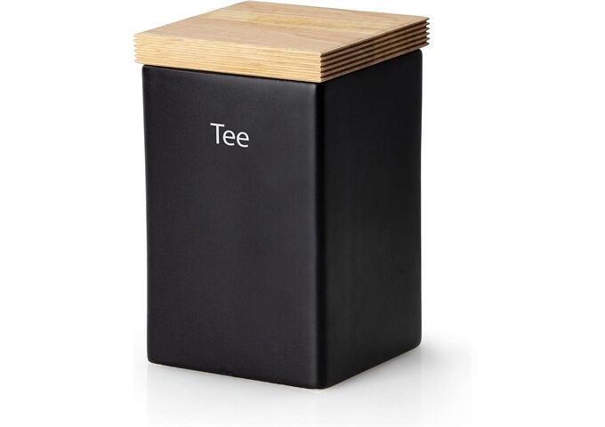 Continenta Vorratsdose Keramik 1000ml, schwarz