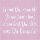 Räder DINING Cocktailserviette 25x25cm Wenn du verrückt