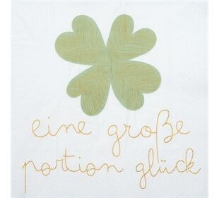 Räder DINING Serviette 33x33cm Eine große Portion Glück