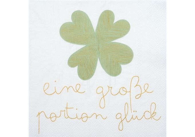 Räder DINING Serviette 33x33cm Eine große Portion Glück