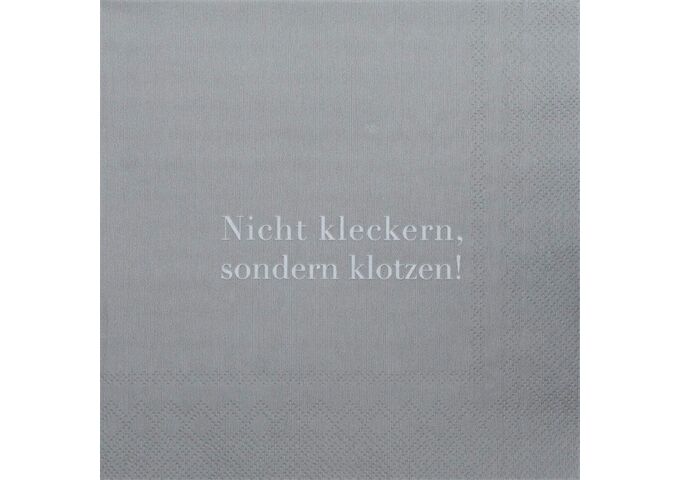 Räder DINING Serviette 33x33cm Nicht kleckern,sondern kl