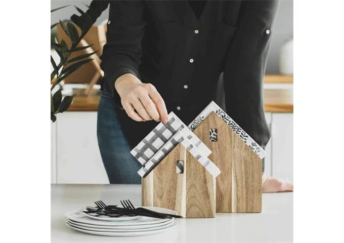 Räder DINING Serviettenhaus klein Akazie 16x15,5x4cm