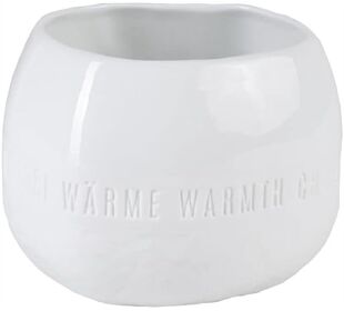 Räder Freiform Teelichthalter Wärme 5-sprachig 10x9x7,2c