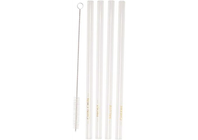 Räder Glastrinkhalm 4er Set Apero Länge: 21,5cm Dia:1cm