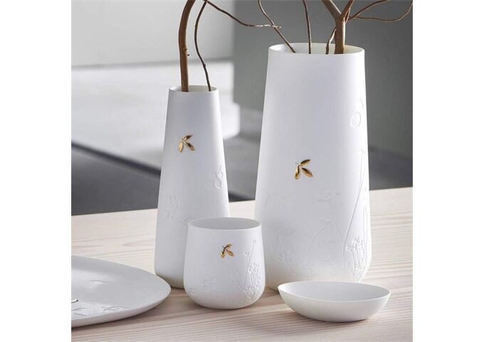 Räder LIVING Porzell. Vase kl. 21cm Blatt