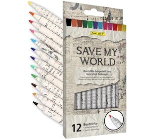 ONLINE Farbstiftetui 12ST sortiert
