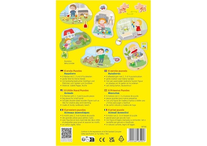 Haba 6 erste Puzzles Haustiere