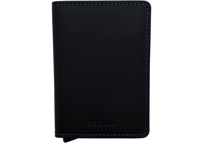 Secrid Slimwallet Matte Black & Blue