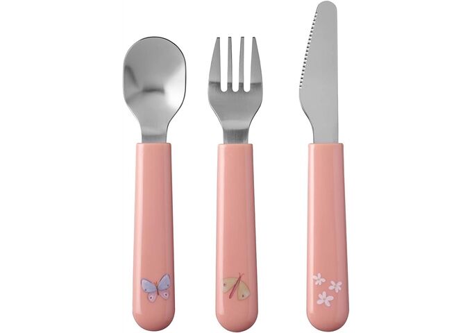 MEPAL kinder-besteckset mio 3-teilig - flowers & butterf