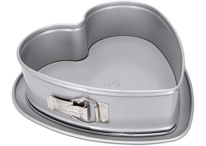 Städter Springform Herz ø 26 cm / H 7 cm Silber