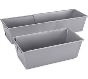 Städter Kastenform 20-35 x 10,5 cm / H 7 cmSilber auszieh