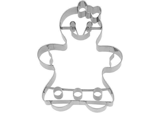 RBV BIRKMANN Ausstechform, Lebkuchenfrau groß, Edelstahl, 12,5